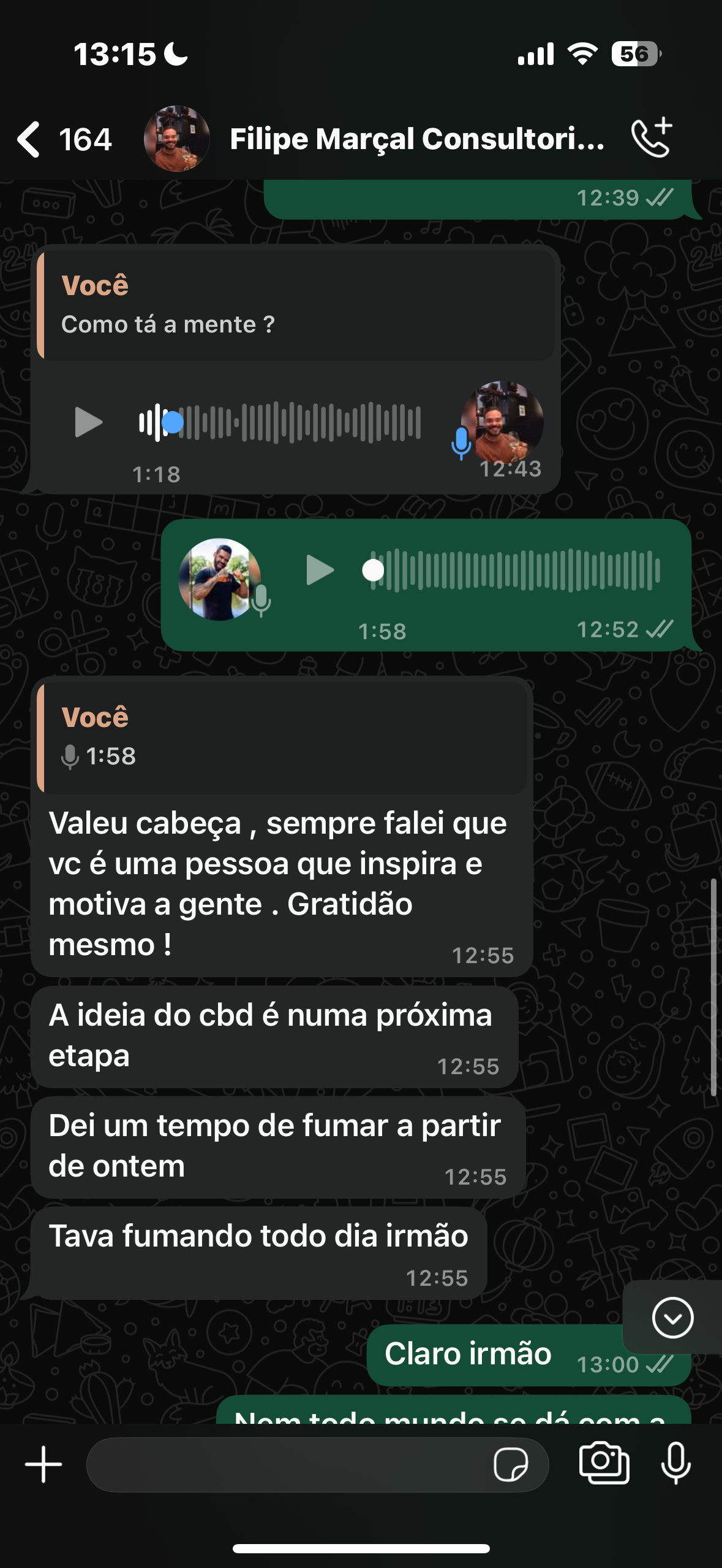 Depoimento de Aluno