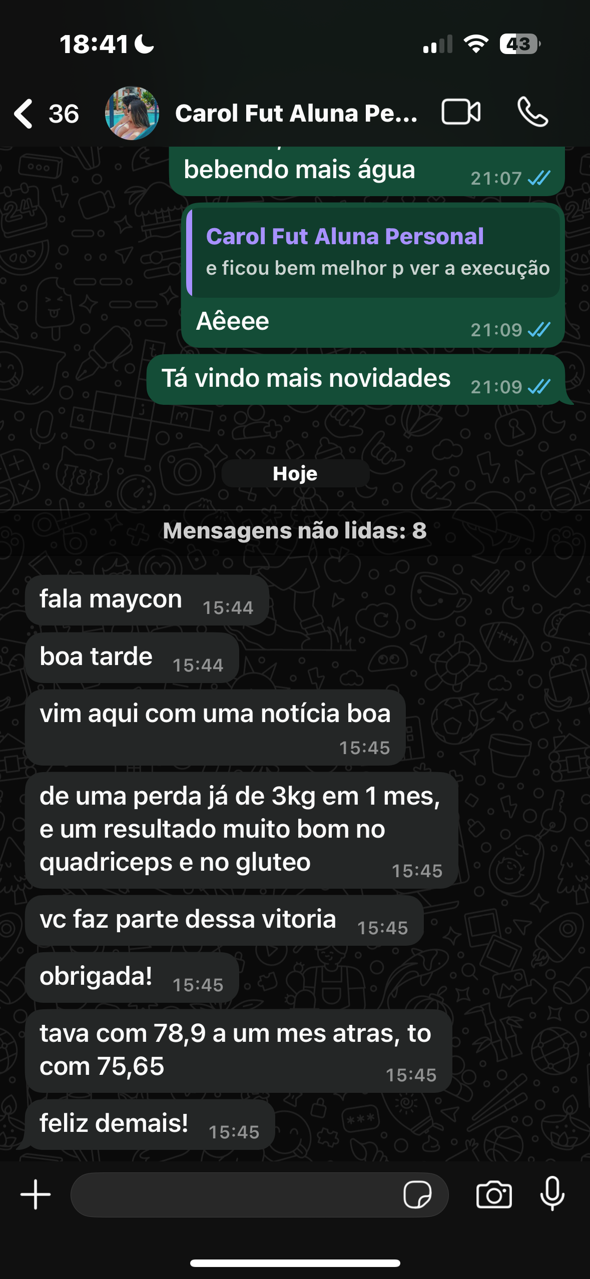 Depoimento de Aluno
