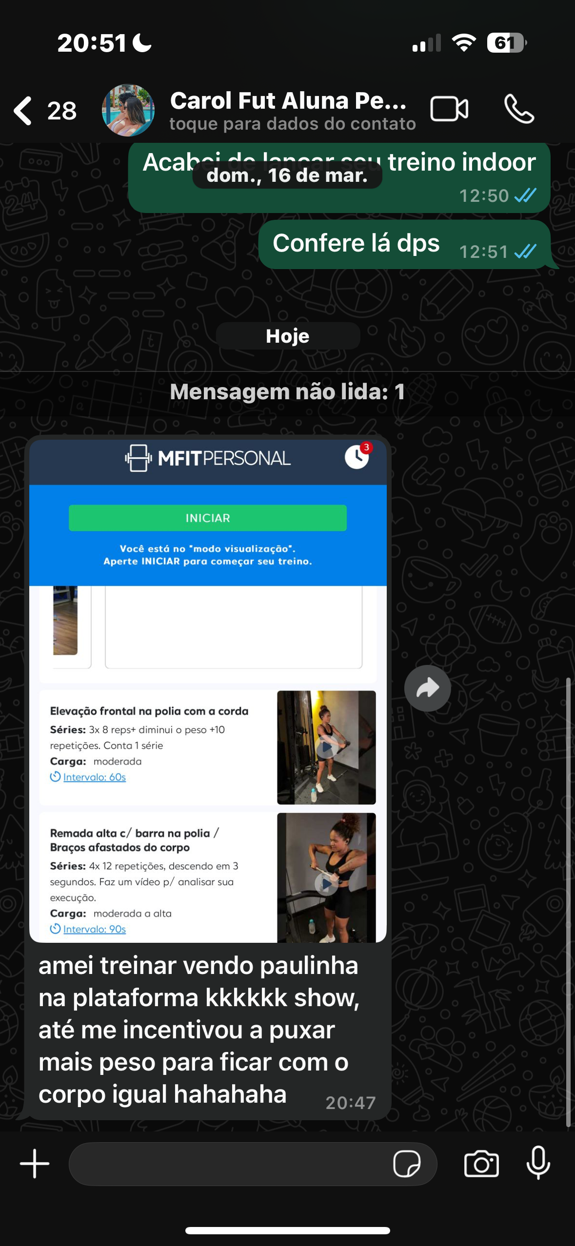 Depoimento de Aluno